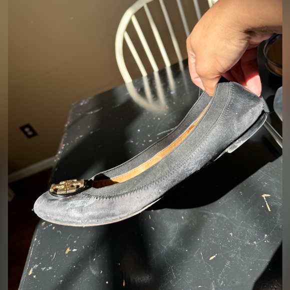 Tory Burch Claire Elastic Ballet Size 9.5 Black - Picture 11 of 14